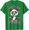 Panda Shirt & Tees Just A Girl Who Loves Pandas Shirt for Girls T-Shirt - Kelly Green
