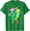 Parrot and Pet Bird Owners Amazon Parrot Lover Bird Mom Watercolor T-Shirt - Kelly Green