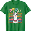 Peru Flag Peruvian Roots Peru Llama Peruvian Roots Peru Heritage T-Shirt - Kelly Green
