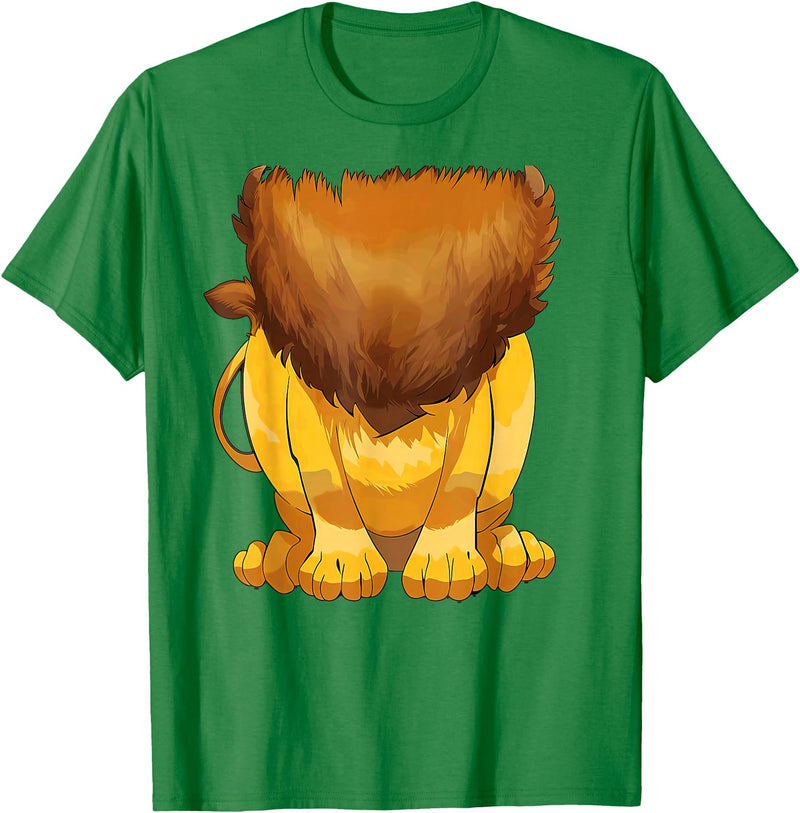 Lion Lazy Halloween costumes Lion Body Halloween Costume T-Shirt - Kelly Green