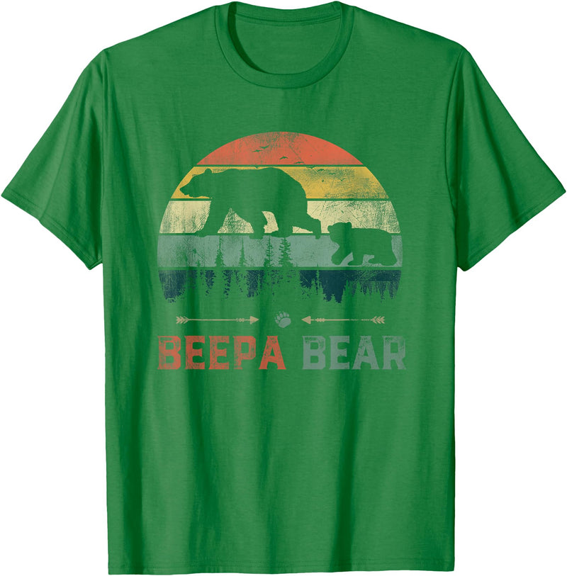Beepa Bear Father's Day T-Shirt Vintage Beepa Bear Wildling Father's Day T-Shirt - Kelly Green