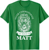 Gifts for Matt Matt Gift Name Lion T-Shirt - Kelly Green