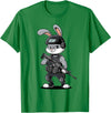 Armed Bunny Easter Military Rabbit Graphic for Men T-Shirt in Kelly Green