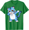 generic Funny Cartoon Korean Tiger for Youth Toddler Kids Boys Girls T-Shirt - Kelly Green