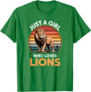 Lion Shirts & Gifts for Girls Girls Lion T-Shirt - Kelly Green