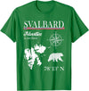 Spitsbergen Norway Scandinavia Travel Nordic Bear Svalbard - Adventure Is Out There - Norway Norwegian Flag T-Shirt - Kelly Green
