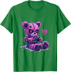 Goth Pastel Cute Creepy Kawaii Gamer Teddy Bear Gaming Rabbit T-Shirt in Kelly Green