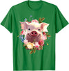 Pig Gift Pig Lover Stuff & Pig Novelty Accessories Cute Pig Lover Art For Women Girls Unique Piggy Pig Related T-Shirt - Kelly Green