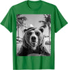 Cute Selfie Grizzly Bear Lovers Funny Grizzly Bear Selfie Summer Vacation T-Shirt - Kelly Green
