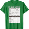 Funny Spooky Halloween Costume Ideas Job Application Funny Scary Halloween Costume Trick or Treat T-Shirt - Kelly Green