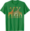 Safari Wildlife Shirts Men Women Kids Safari Giraffes Herd Wildlife African Jungle Men Women Kids T-Shirt - Kelly Green