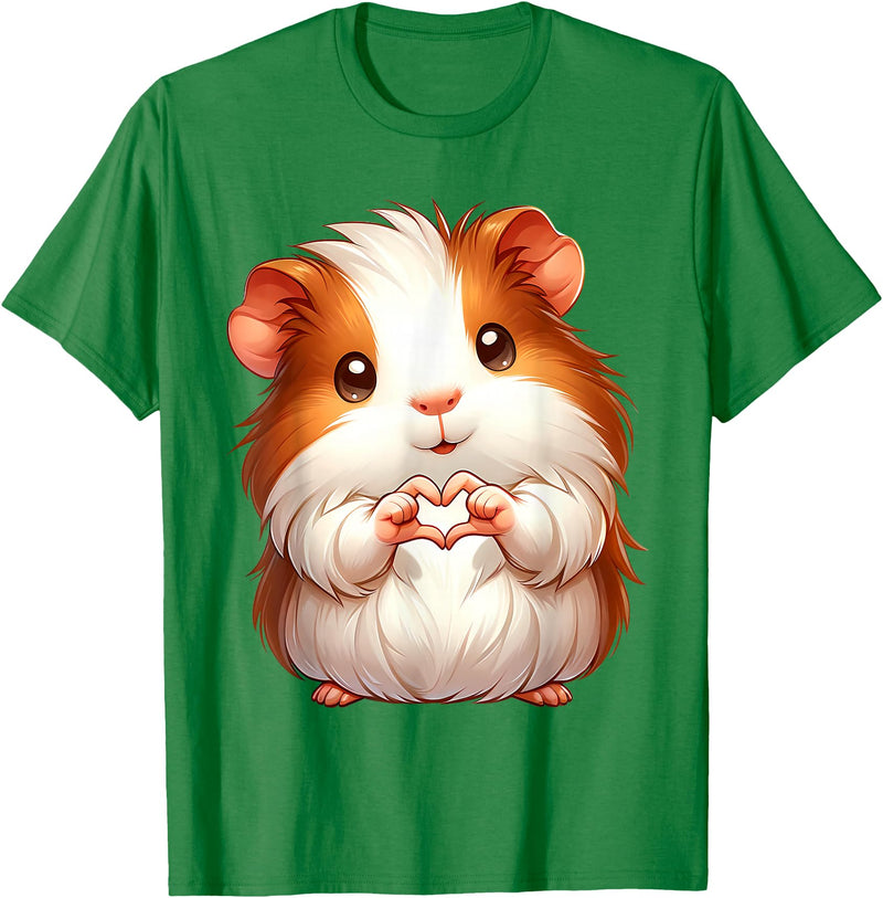 Guinea Pig Guinea Pigs Cute Animals Pet Owners Tee Cute Guinea Pig Pet Lovers Small Animals Animal Lover Funny T-Shirt - Kelly Green