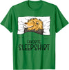 Sleeping & Napping Shirt Gifts For Nap Lovers Favorite Sleepshirt Lion, Napping Lion Pajama T-Shirt - Kelly Green