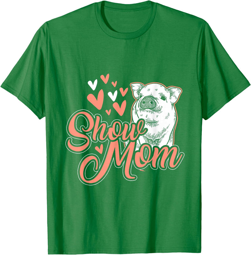 Animal Tees & Gift Idea Show Mother Pigs T-Shirt - Kelly Green