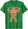 Snabdesign84 Bear Bodybuilder Bodybuilding Sports T-Shirt - Kelly Green