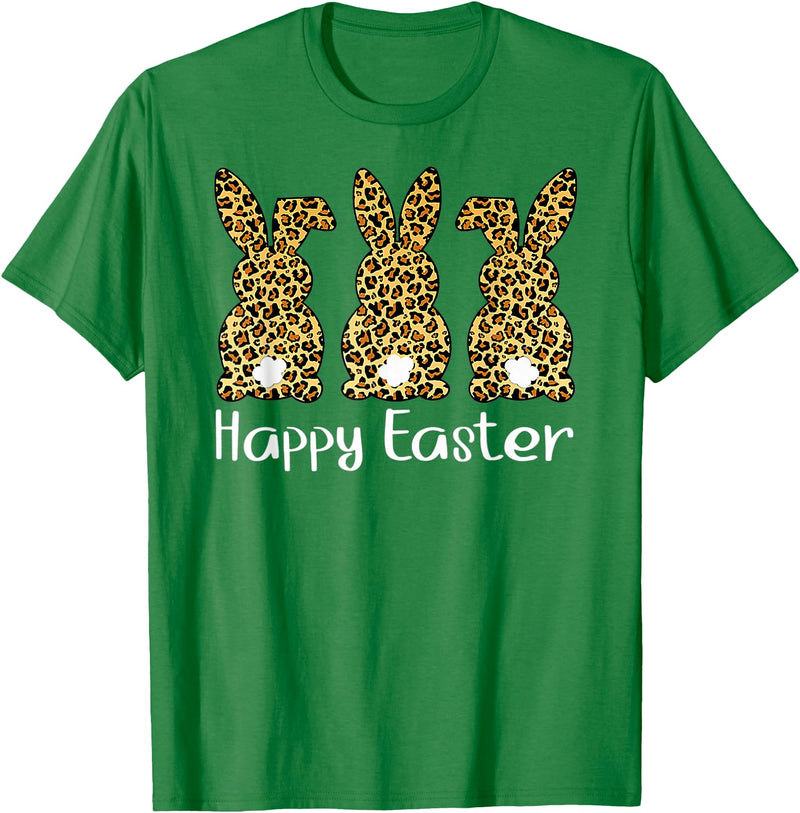 Cute Rabbit Lover Bunny Graphic T-Shirt (Red) in Kelly Green