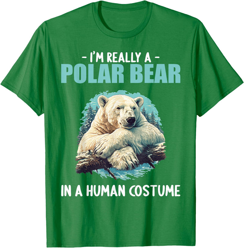 Polar Bears Polar Bear Lovers Shop Polar Bears Polar Bear T-Shirt - Kelly Green