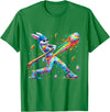 Funny Dripping Drip Rabbit Bunny Baseball Easter Men Boy Kid T-Shirt (Black) in Kelly Green