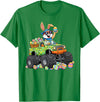 Easter Day Bunny Monster Truck Eggs Cool Rabbit Men Boys Kid T-Shirt in Kelly Green