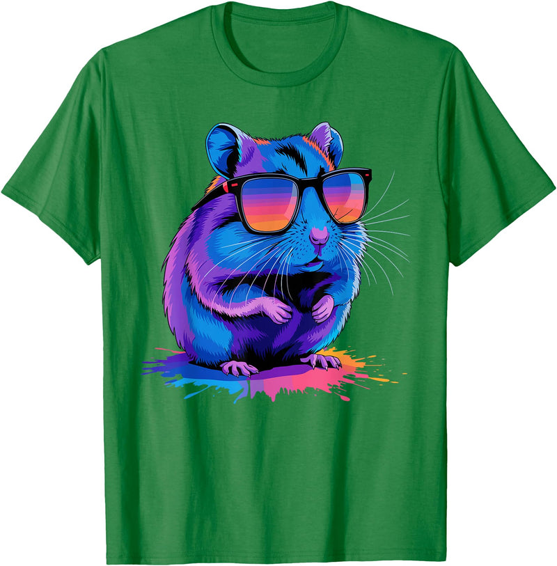 Cute Hamster Costume for Men Women Kid Hamster Lover Hamster T-Shirt - Kelly Green