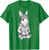 Urban Streetwear Bunny – Cool Hipster Rabbit Design Hoodie in Kelly Green
