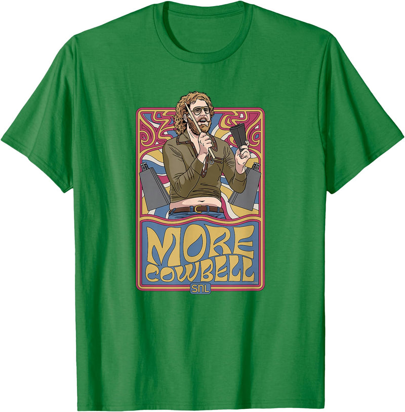 Saturday Night Live SNL More Cowbell Gene Frenkle T-Shirt - Kelly Green