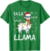 Funny Christmas Llama Shirts Fa La La Llama Shirt Men Women Funny Llama Christmas T-Shirt - Kelly Green