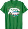 LGBT Trans Pride Shirts Mom Mama Bear for Moms LGBTQ Mama Bear Transgender Flag Gay Equal Rights Trans T-Shirt - Kelly Green