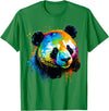 Cute Panda Lovers Kawaii Asian Bears Gifts DAIMMER Watercolor Panda T-Shirt - Kelly Green