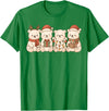 Christmas Holiday Co. Polar Bears Kids Boys Girls Christmas Polar Bears T-Shirt - Kelly Green