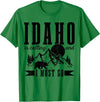 Idaho Is Calling And I Must Go! Idaho Is Calling & I Must Go Bear Mountains Vintage Gift T-Shirt - Kelly Green