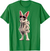 Cool Rabbit Wearing and Sunglasses Funny Rabbit Hoodie in Kelly Green