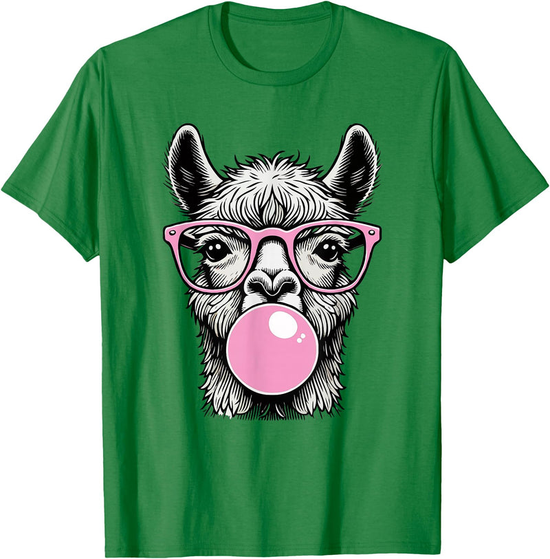 Llama Lovers Funny Animal Tee for Men Women & Kids Cute Llama Shirt for Women Funny Llama Lovers T-Shirt - Kelly Green