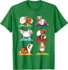 Funny Guinea Pig Shirts Guinea Pig Yoga - Fitness Exercise Animal Rodent Pet Lover T-Shirt - Kelly Green