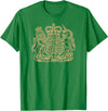 THE LION AND THE UNICORN OF THE UNITED KINGDOM UNITED KINGDOM UK COAT OF ARMS LION AND UNICORN SYMBOL T-Shirt - Kelly Green