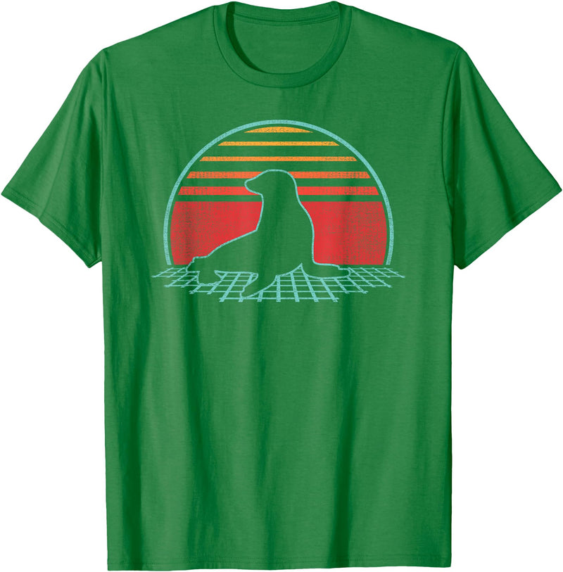 Sea Lion Graphic Art Designs Sea Lion Lover Animal Retro Vintage 80s Style T-Shirt - Kelly Green