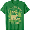 Vintage National Park Outfits Bear Lovers Apparel. Queen Of The Tetons Grizzly 399 National Park 1996-2024 T-Shirt - Kelly Green