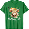 Cow Birthday Designs Matching Family Highland Cows Cow Birthday Girl Mother Girl Mama Woman Family Matching T-Shirt - Kelly