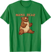 Happy Mama Bear Cool Vibes with Mama Bear Costume T-Shirt - Kelly Green