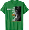 Funny The Righteous Are As Bold As A Lion Bible Verse T-Shirt - Kelly Green