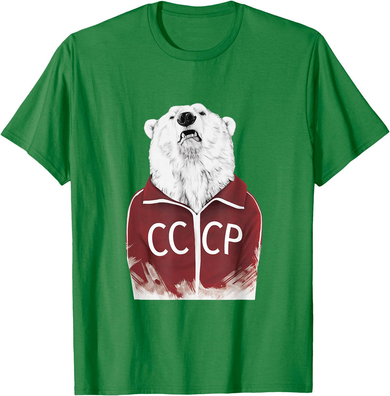 Check out my other RUSSIA T-shirts Russian Bear T-shirt Russia Shirt CCCP Soviet Union USSR Tee T-Shirt - Kelly Green