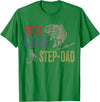 Reel Cool Step-Dad Fishing Fathers Day Tee Fishing Reel Cool Step-Dad Fishing T-Shirt - Kelly Green