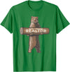 Cartba Real Estate Co. Bear-y Awesome Realtor Funny Real Estate Agent Saying T-Shirt - Kelly Green