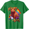 Mom Hugs Proud Mama Mom Bear LGBT Gay Pride LGBTQ Flag T-Shirt - Kelly Green