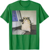 Cyber Hamster Meme Cringe Funny Animal Vintage Graphic Tee T-Shirt - Kelly Green