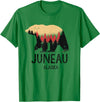 Juneau Alaska Souvenirs & Gifts Juneau Alaska Vintage Grizzly Bear Souvenir Gift T-Shirt - Kelly Green
