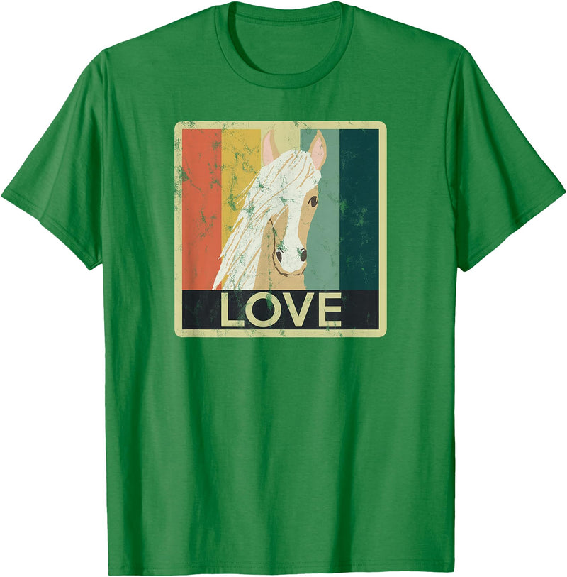 Horse Gifts by D. Beautiful Palomino Horse T-Shirt - Kelly Green