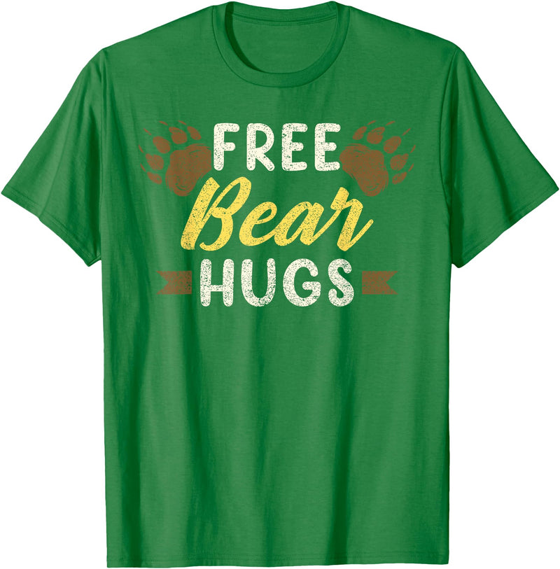 Bear Gay Pride by Content Design Studio Bear Community, Free Bear Hugs, Bear Flag, Gay Bear Pride T-Shirt - Kelly Green