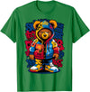 Magical and Funny Teddy Bear lover Gifts Hip Hop Teddy Bear Rap Music T-Shirt - Kelly Green