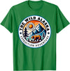 Hiking Glacier Bear and Alaska Frontier Apparel Glacier Mountain Landscape and Alaskan Bear Wildlife T-Shirt - Kelly Green